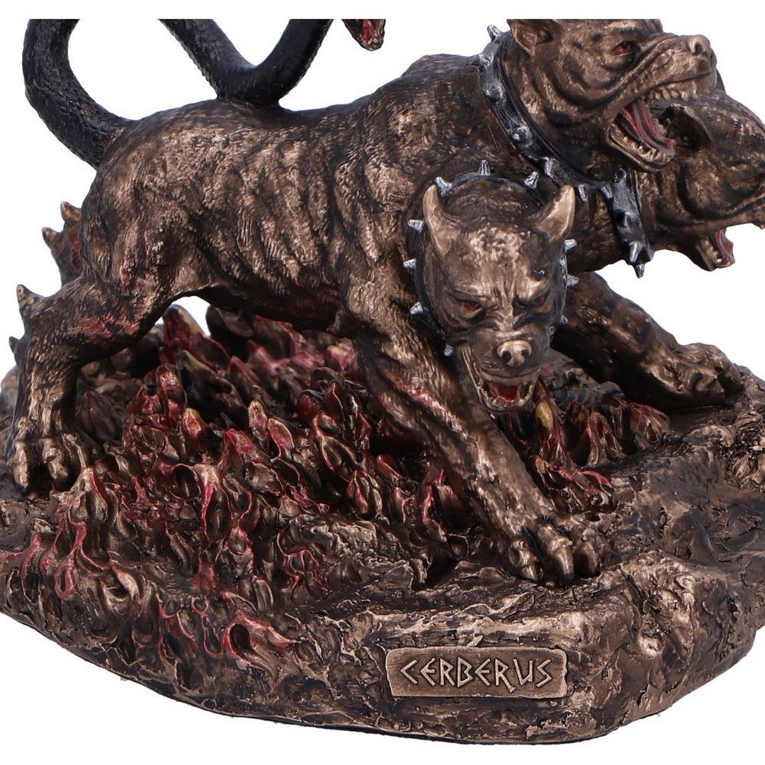Cerberus the Three Headed Hound of Hades Bronze Figurine D6815B24