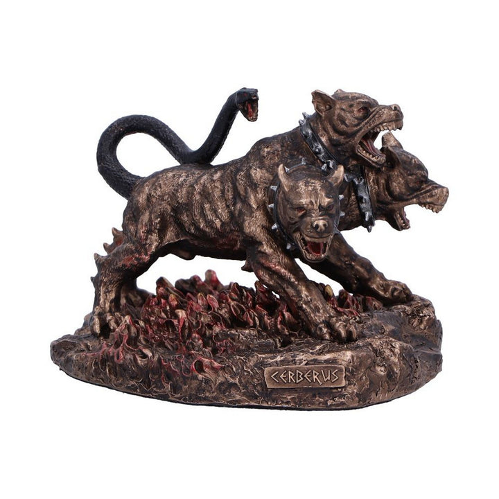 Cerberus the Three Headed Hound of Hades Bronze Figurine D6815B24
