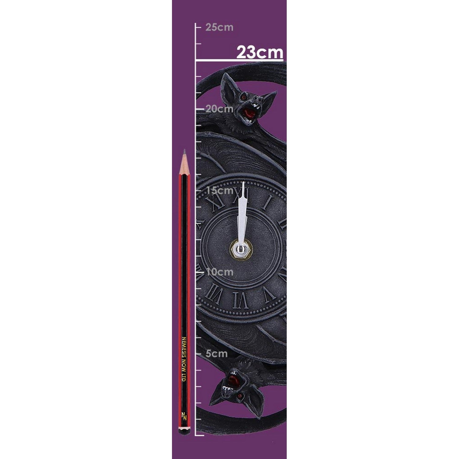 Creatures of the Night Bat Wall Clock D6847C24