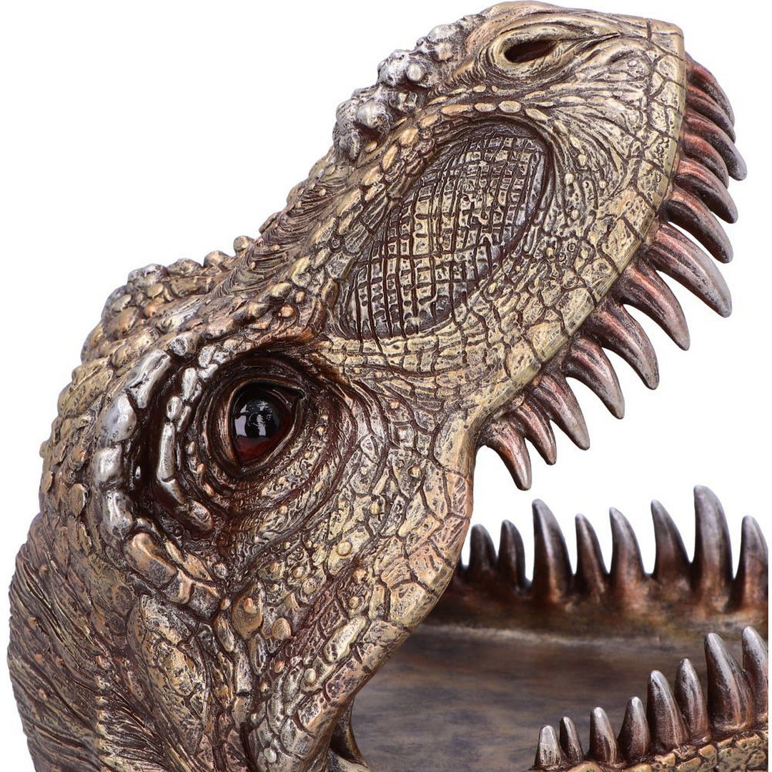 Metallic Tyrannosaurus Rex Head Trinket Dish D6867C24