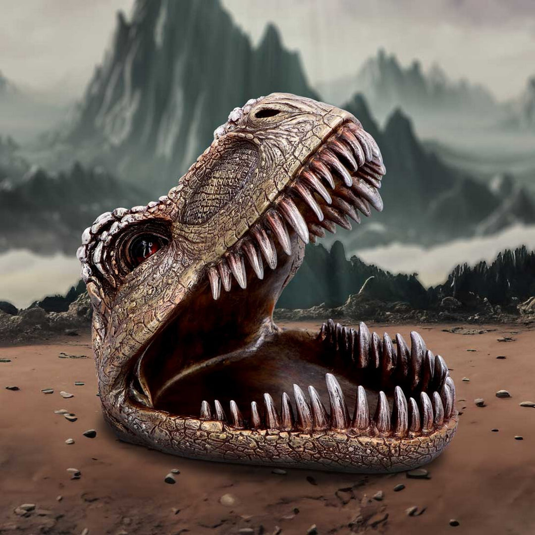 Metallic Tyrannosaurus Rex Head Trinket Dish D6867C24