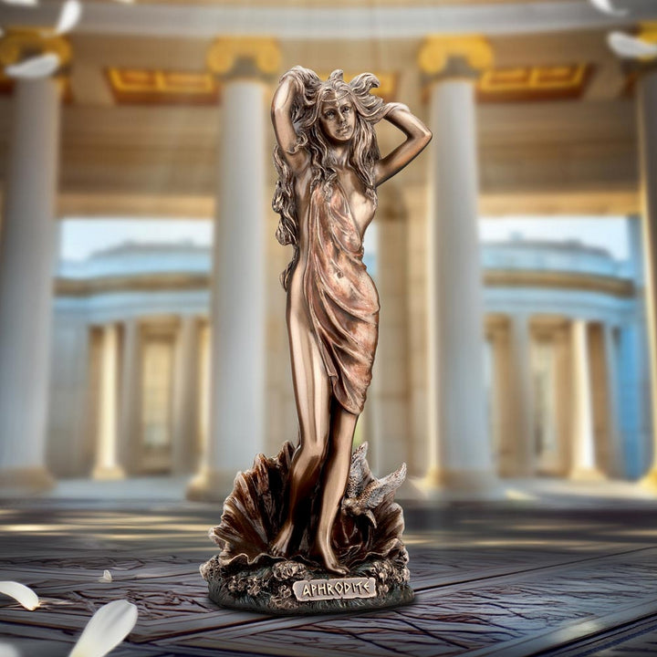 Aphrodite Goddess of Love Bronze Figurine D6885C24