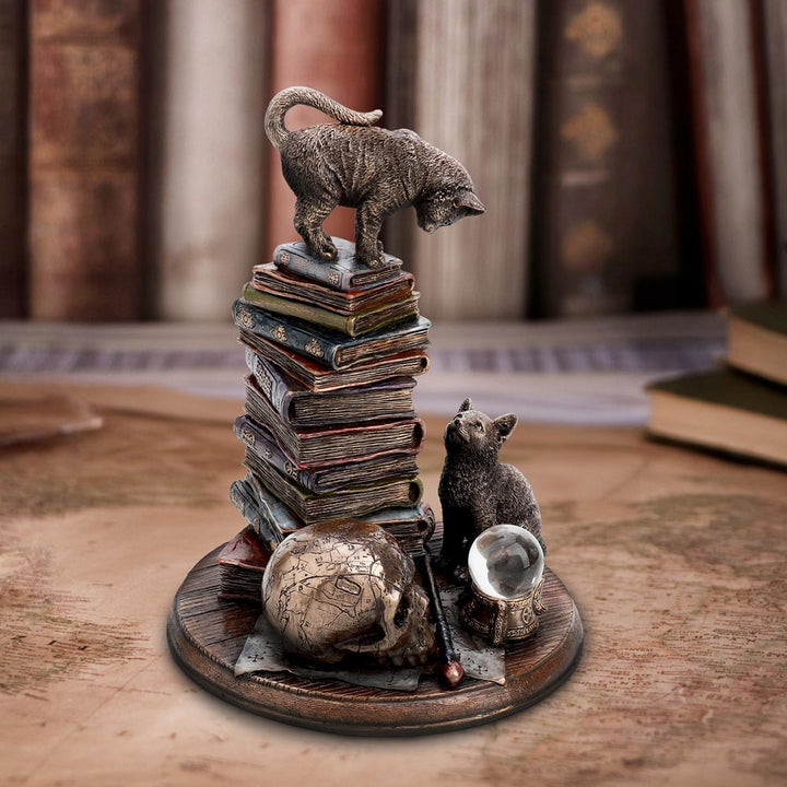 Feline Scholars Bronze Cat Ornament D6890C24