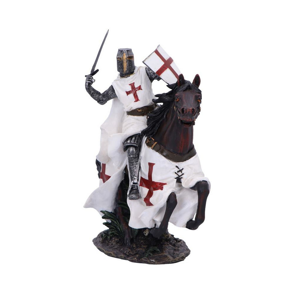 Take to Your Steed  Medieval Templar Knight Figurine D6961A25