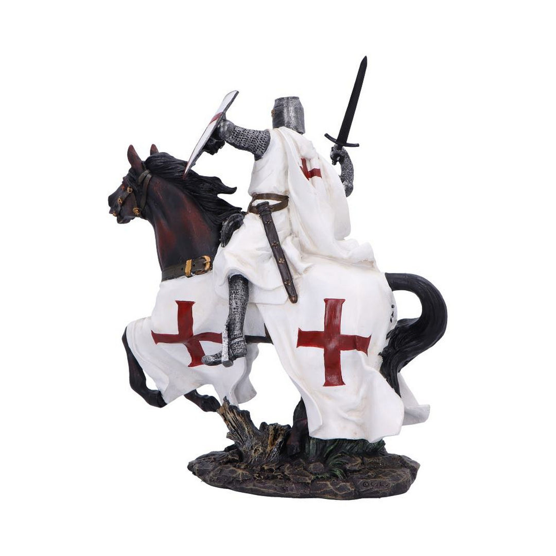 Take to Your Steed  Medieval Templar Knight Figurine D6961A25
