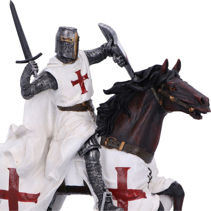 Take to Your Steed  Medieval Templar Knight Figurine D6961A25