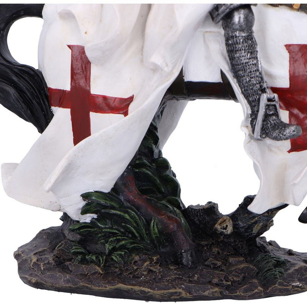 Take to Your Steed  Medieval Templar Knight Figurine D6961A25
