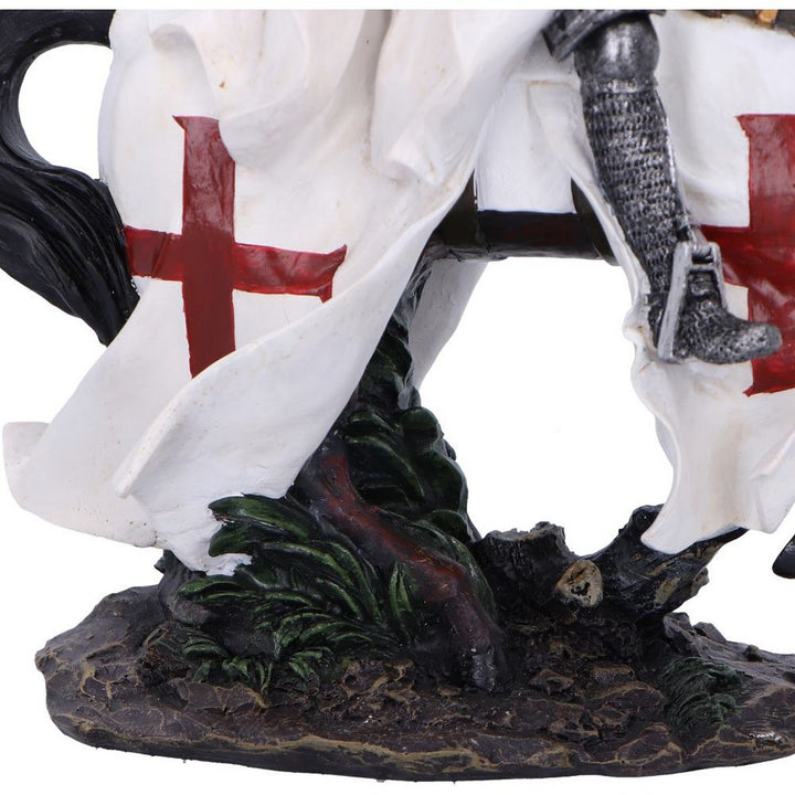 Take to Your Steed  Medieval Templar Knight Figurine D6961A25