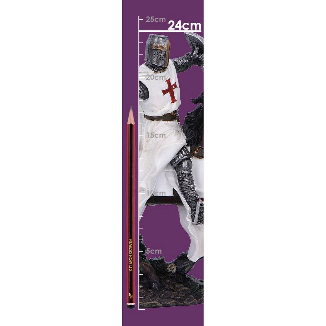 Take to Your Steed  Medieval Templar Knight Figurine D6961A25