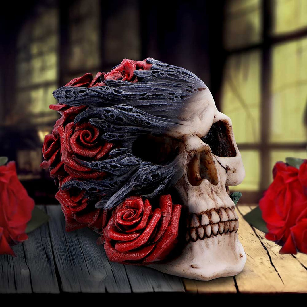 Soul Rose Ornamental Skull - Nemesis Now D6984A25