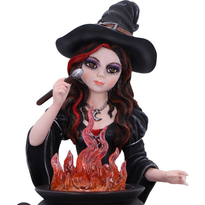 Althea Witch figurine with Flame Cauldron D6985A25