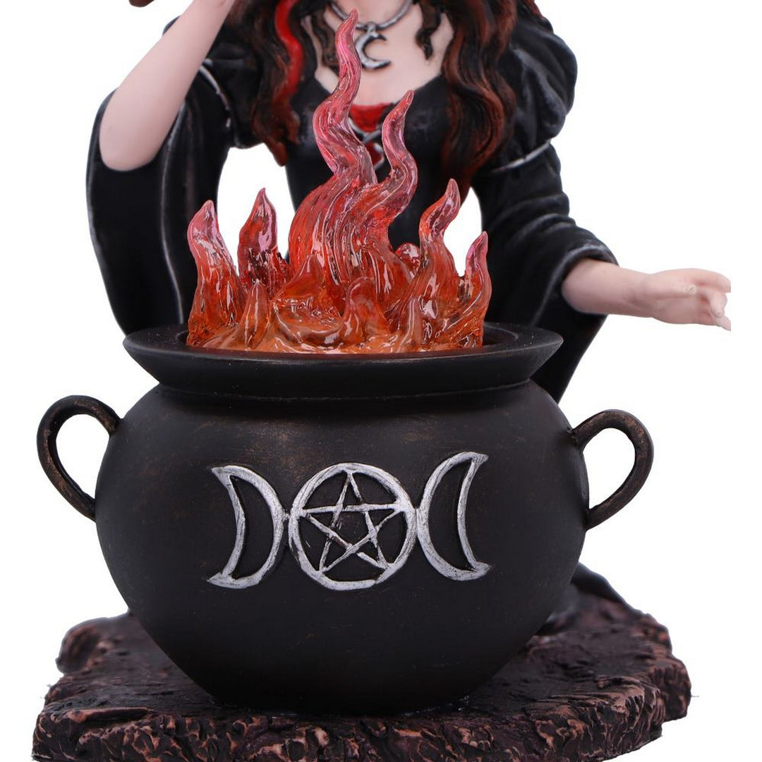 Althea Witch figurine with Flame Cauldron D6985A25