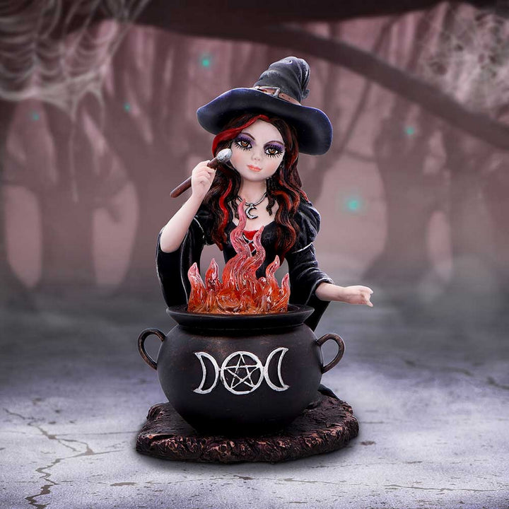 Althea Witch figurine with Flame Cauldron D6985A25