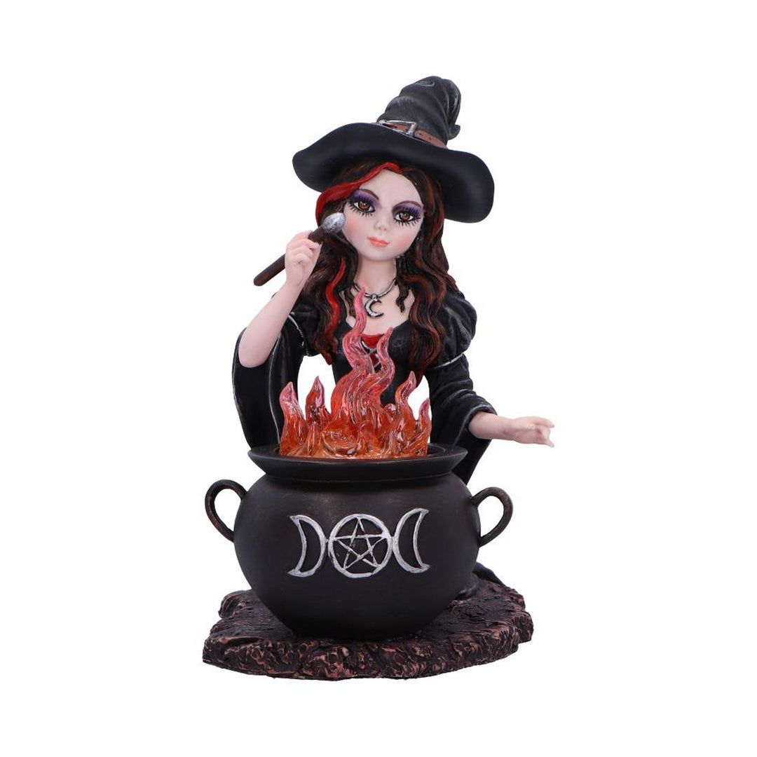 Althea Witch figurine with Flame Cauldron D6985A25