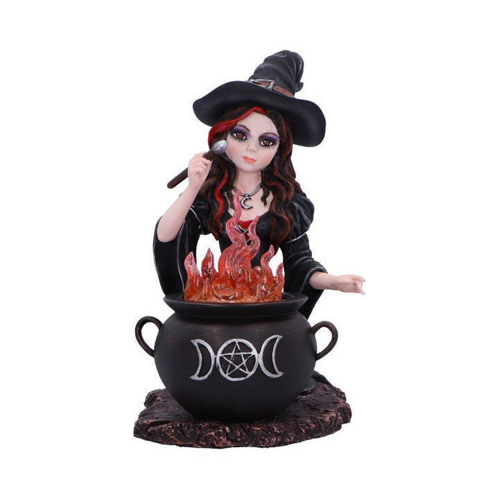 Althea Witch figurine with Flame Cauldron D6985A25