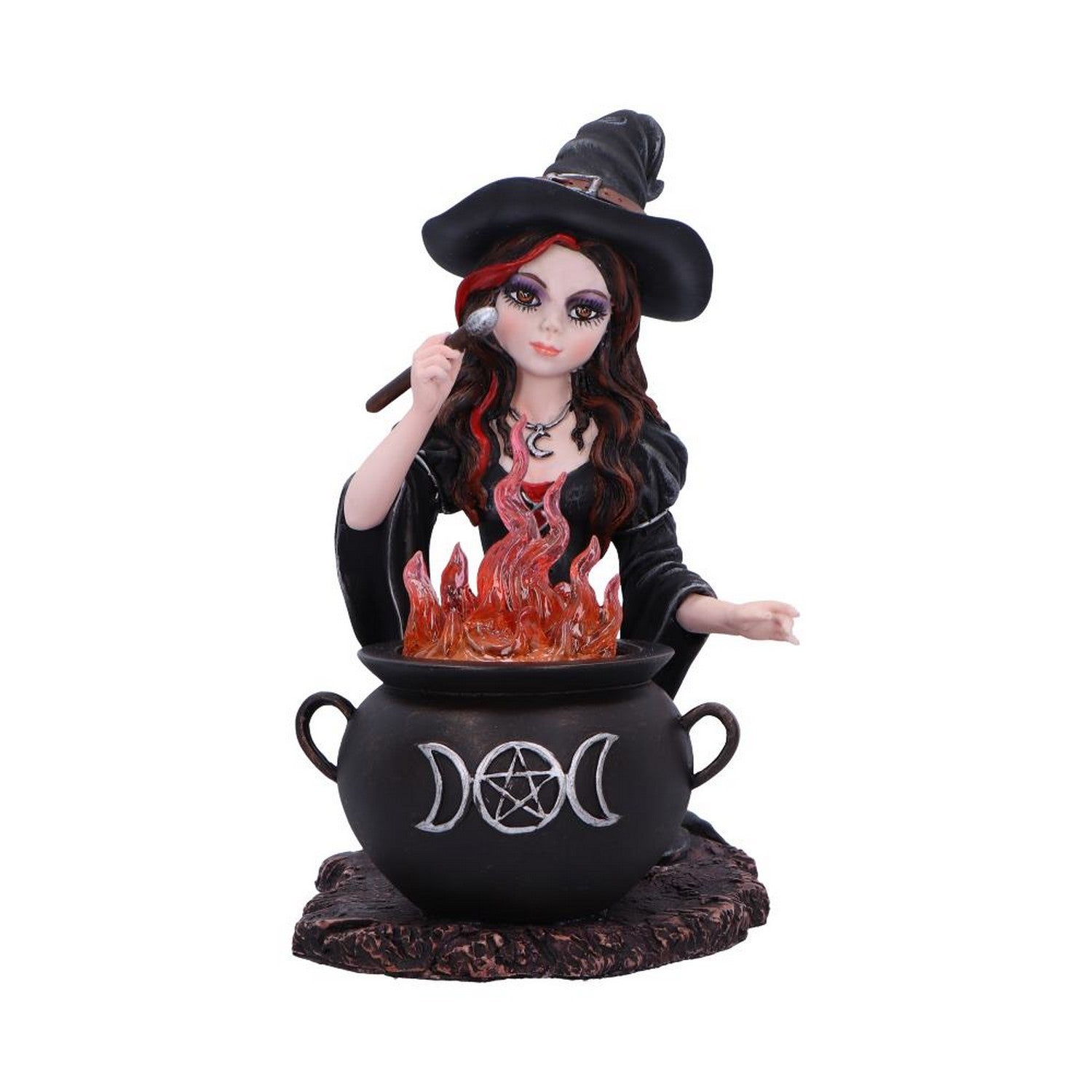 Althea Witch figurine with Flame Cauldron D6985A25