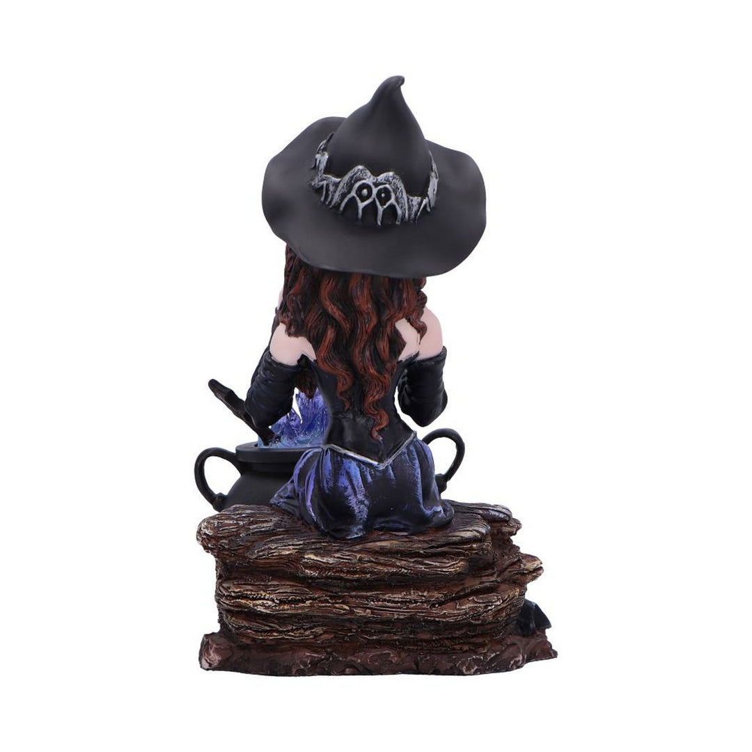 Alvina Witch Figurine with Owl and Cauldron D6986A25