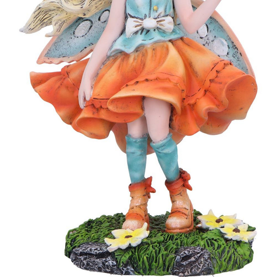 Summer Fae Fairy Figurine with Butterflies and Flowers D6989A25