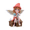 Autumn Fae Fairy Figurine with Dream Catcher and Bird D6990A25