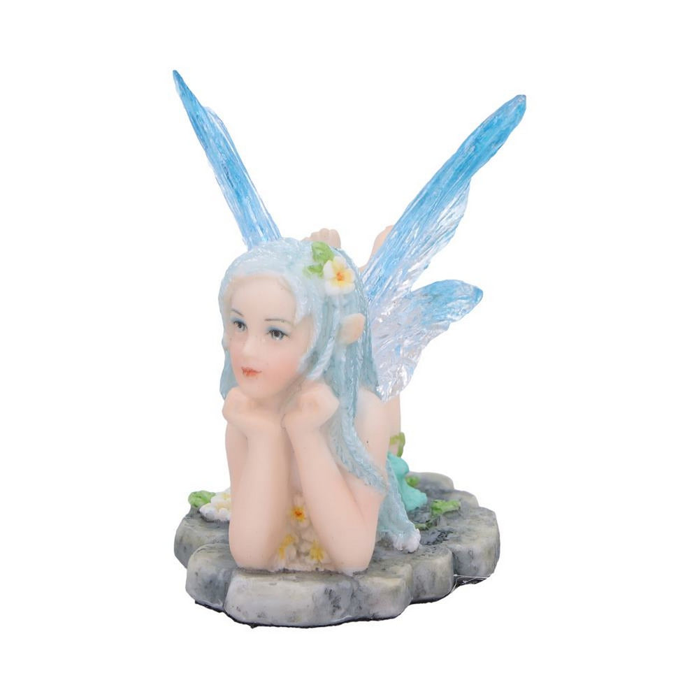 Amelia - Nature fairy figurine with clear blue wings D6995A25