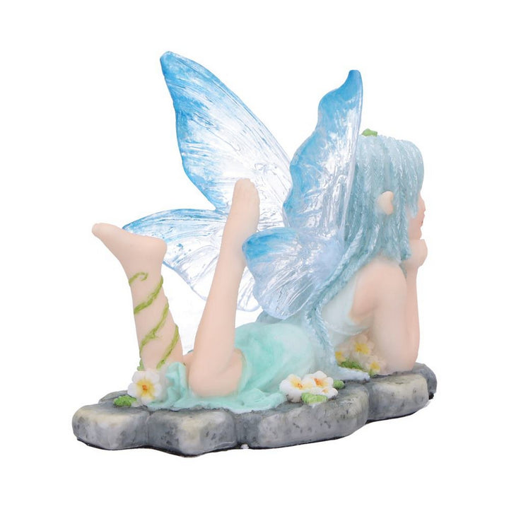 Amelia - Nature fairy figurine with clear blue wings D6995A25