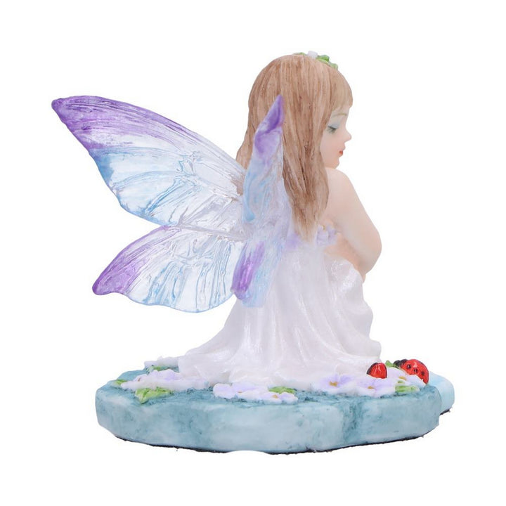 Jenna - Serene fairy with purple lilies and ladybugs D6997A25