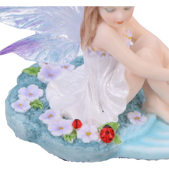 Jenna - Serene fairy with purple lilies and ladybugs D6997A25