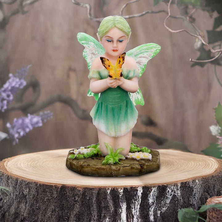 Esme - Forest fairy with butterfly and flowers D6998A25