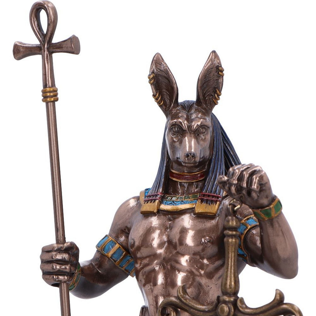 Bronzed Anubis Figurine  Guardian of the Tombs, Symbol of Justice D7001A25