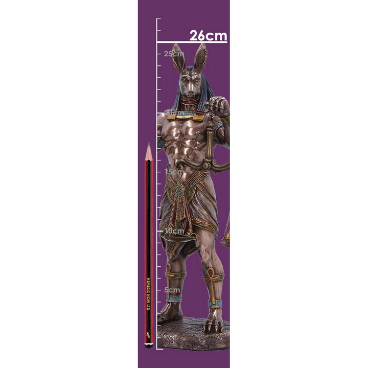 Bronzed Anubis Figurine  Guardian of the Tombs, Symbol of Justice D7001A25