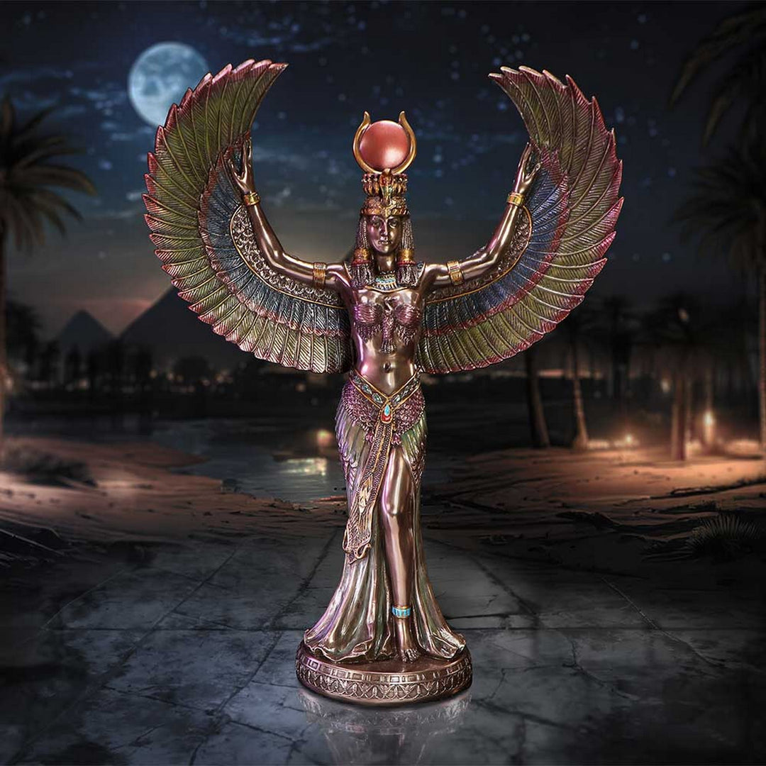 Graceful Isis Figurine  Embodiment of Magic, Wisdom, and Divinity D7002A25