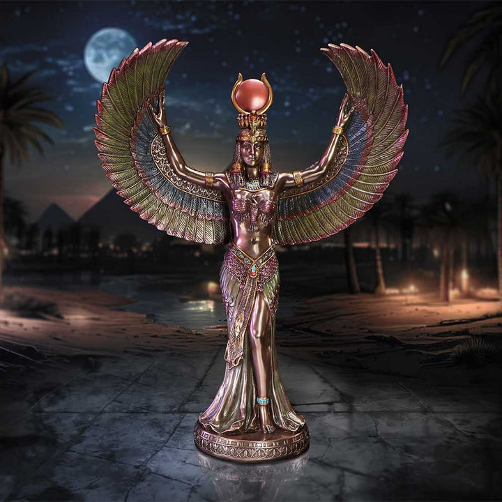 Graceful Isis Figurine  Embodiment of Magic, Wisdom, and Divinity D7002A25