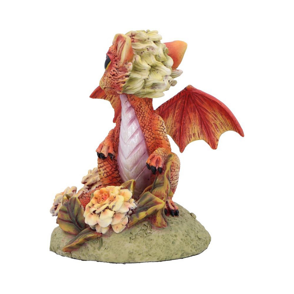 Marigold Flower Dragon Figurine D7059M25