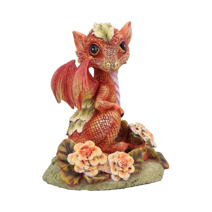 Marigold Flower Dragon Figurine D7059M25