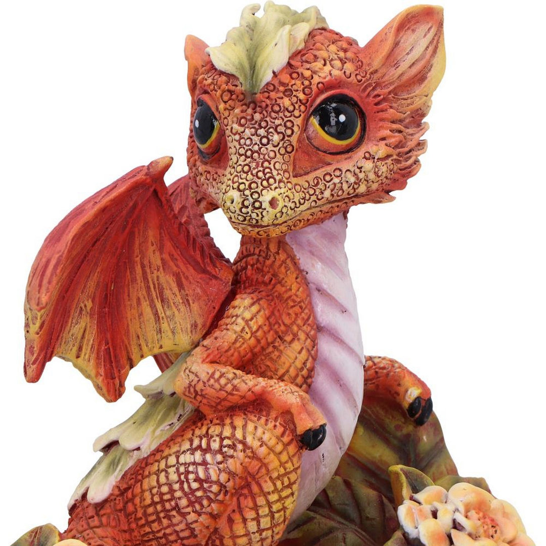 Marigold Flower Dragon Figurine D7059M25