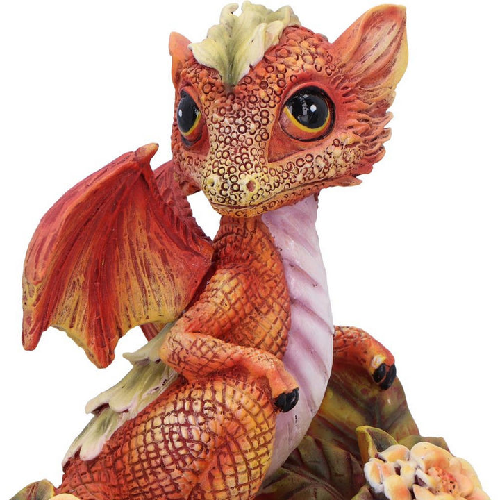 Marigold Flower Dragon Figurine D7059M25