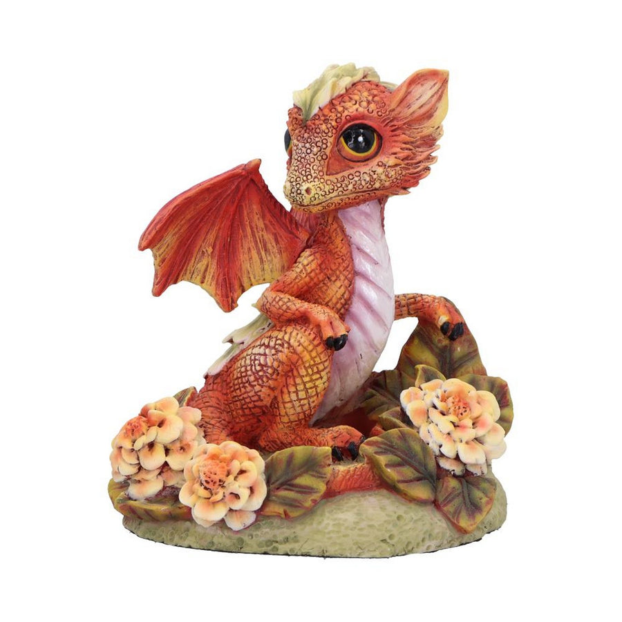 Marigold Flower Dragon Figurine D7059M25