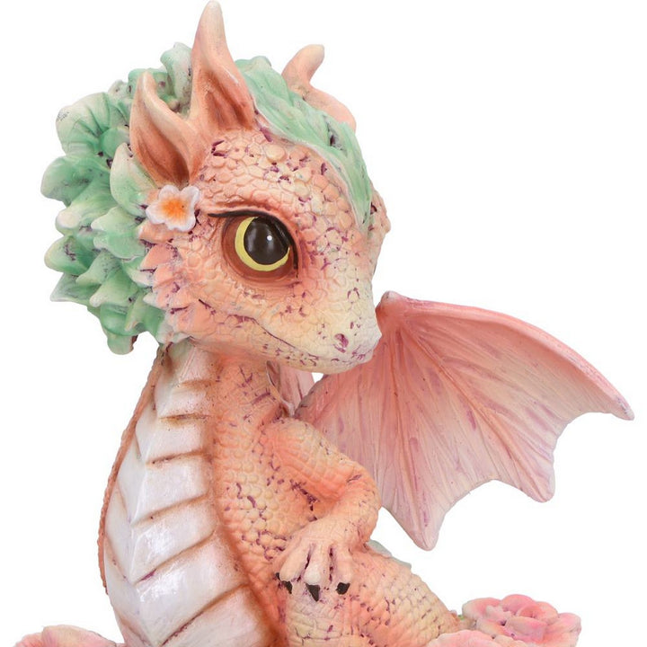 Carnation Flower Dragon Figurine D7060M25