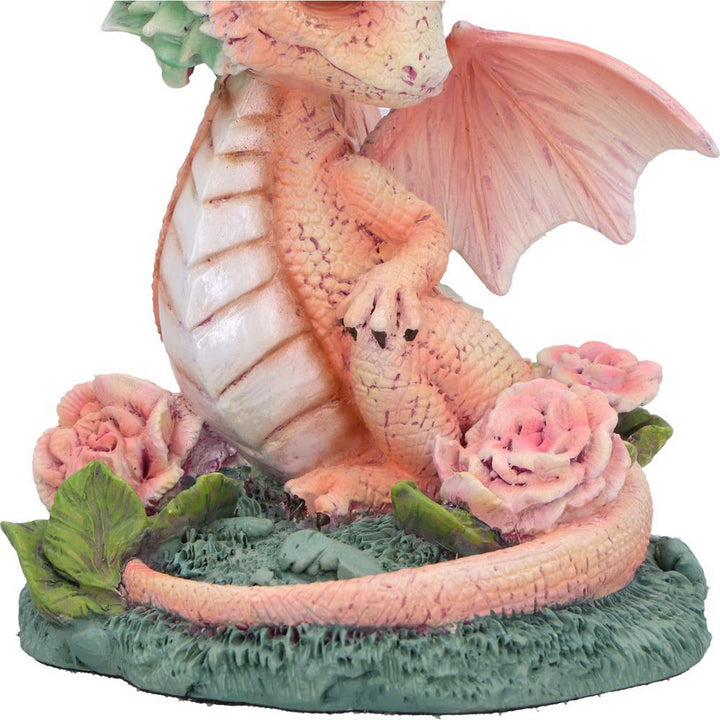 Carnation Flower Dragon Figurine D7060M25