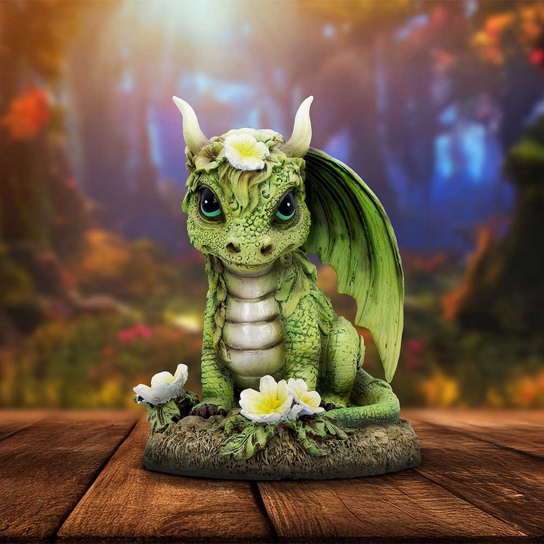 Freesia Flower Dragon Figurine D7062M25