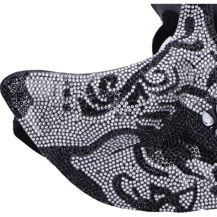 Fancy Dress Jewelled Masquerade Mask Cosplay (Silver) D7110B25