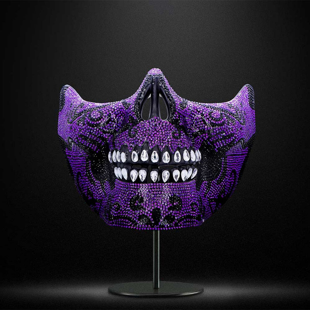 Fancy Dress Jewelled Masquerade Mask Cosplay (Purple) D7112B25