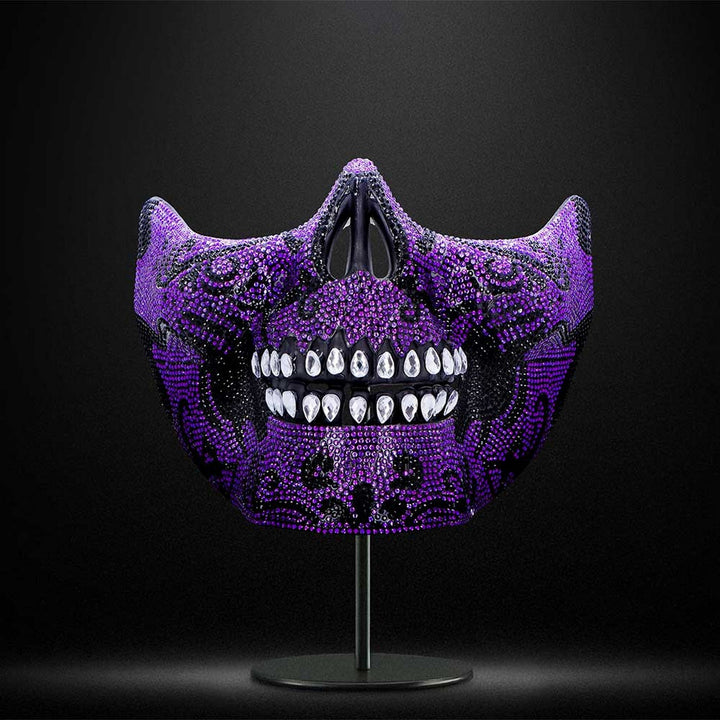 Fancy Dress Jewelled Masquerade Mask Cosplay (Purple) D7112B25