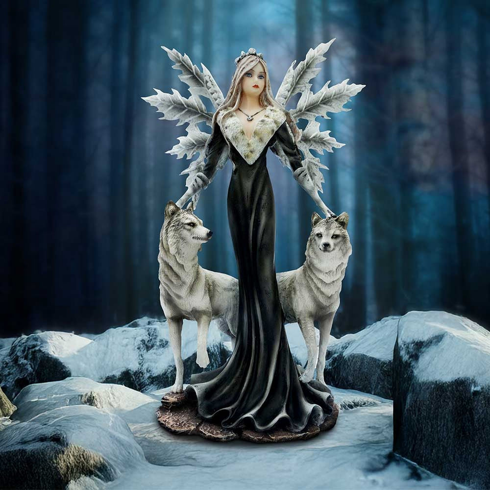 Protector of the Pack  Mystical Wolf Guardian Figurine D7166B25