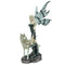 Esarosa  Gothic Fairy with Wolf Companion Figurine D7167B25