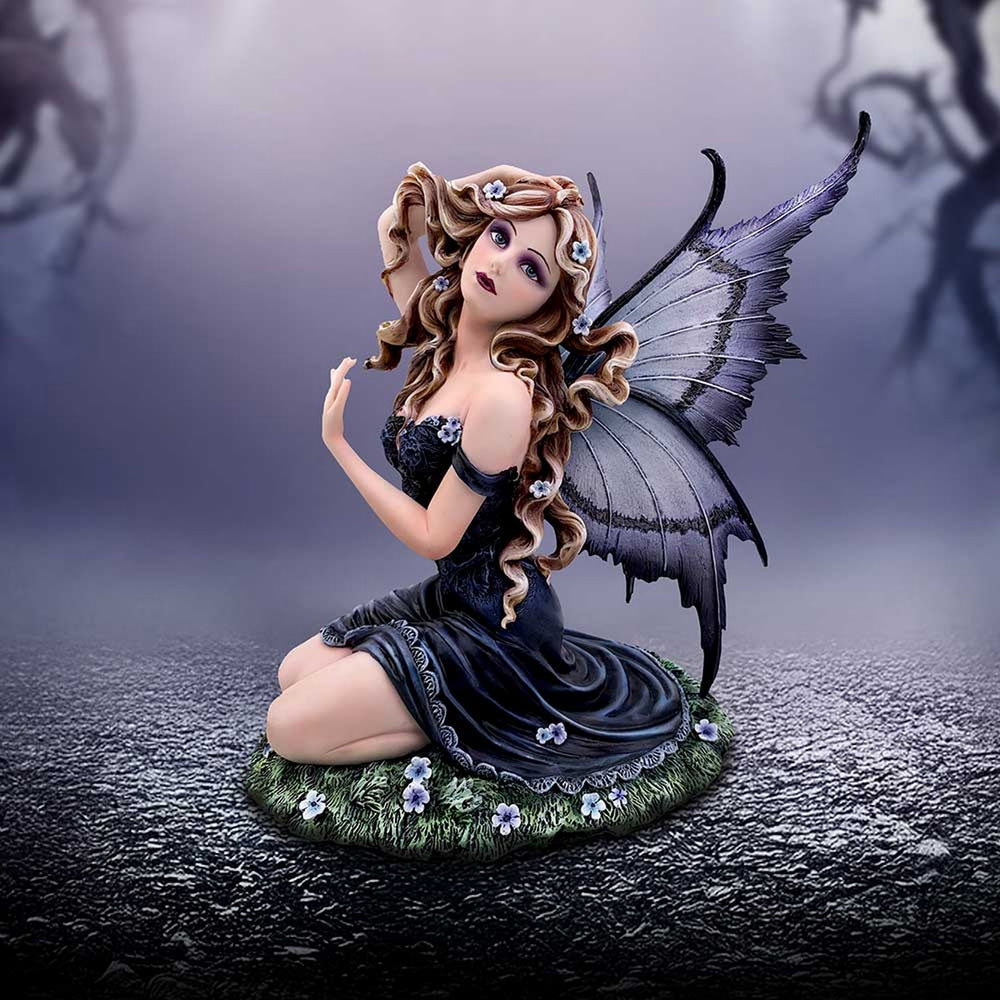Lavender  Enchanted Kneeling Fairy Figurine D7168B25