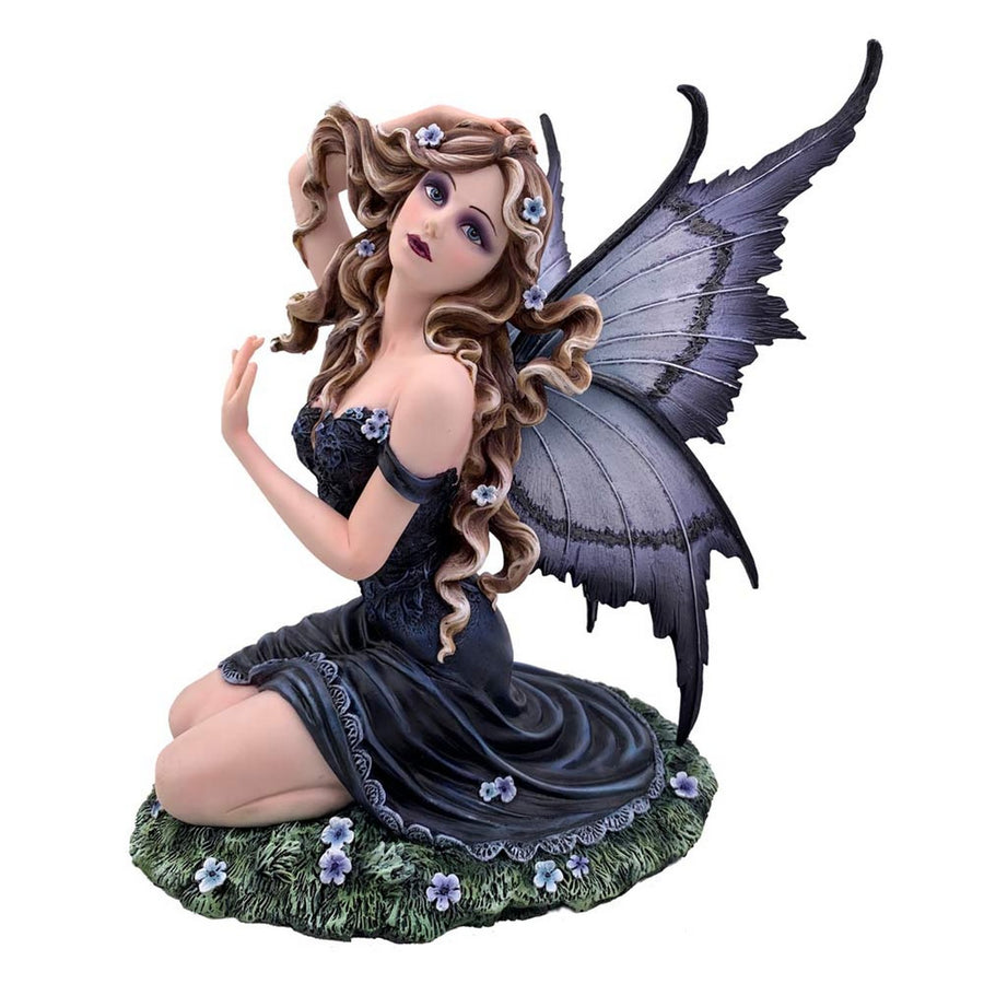 Lavender  Enchanted Kneeling Fairy Figurine D7168B25