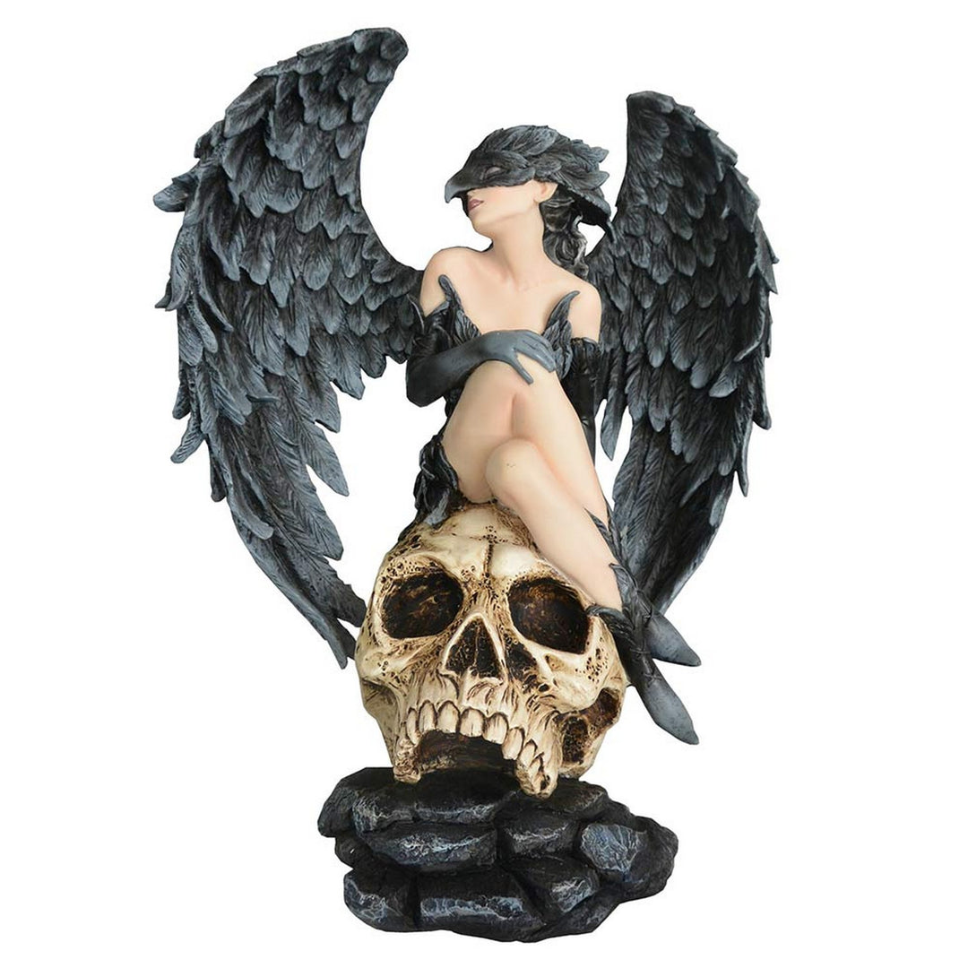 Riven  Gothic Winged Figurine on Skull Base D7170B25