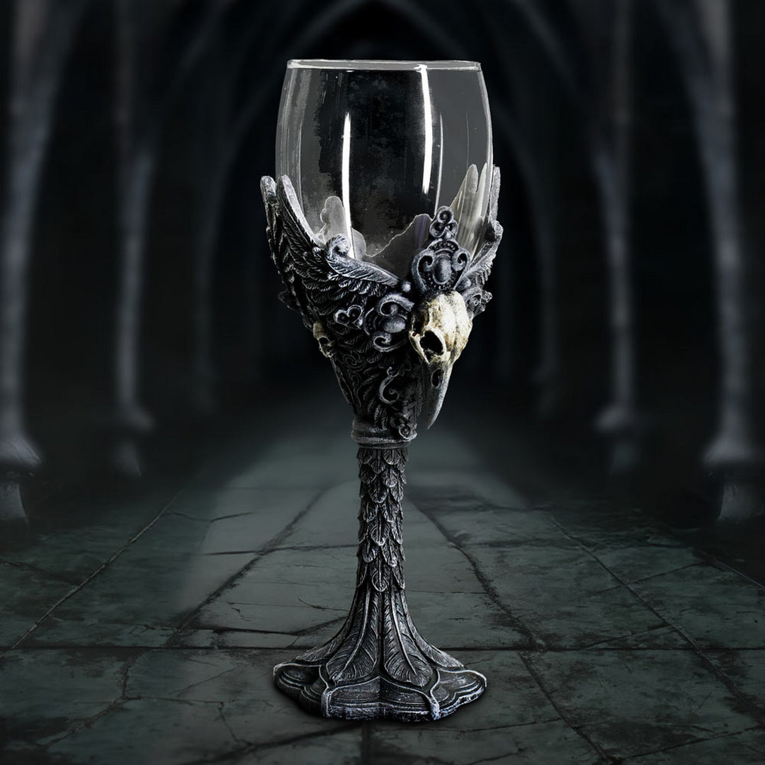 Gothic Raven Nevermore Goblet D7298C25