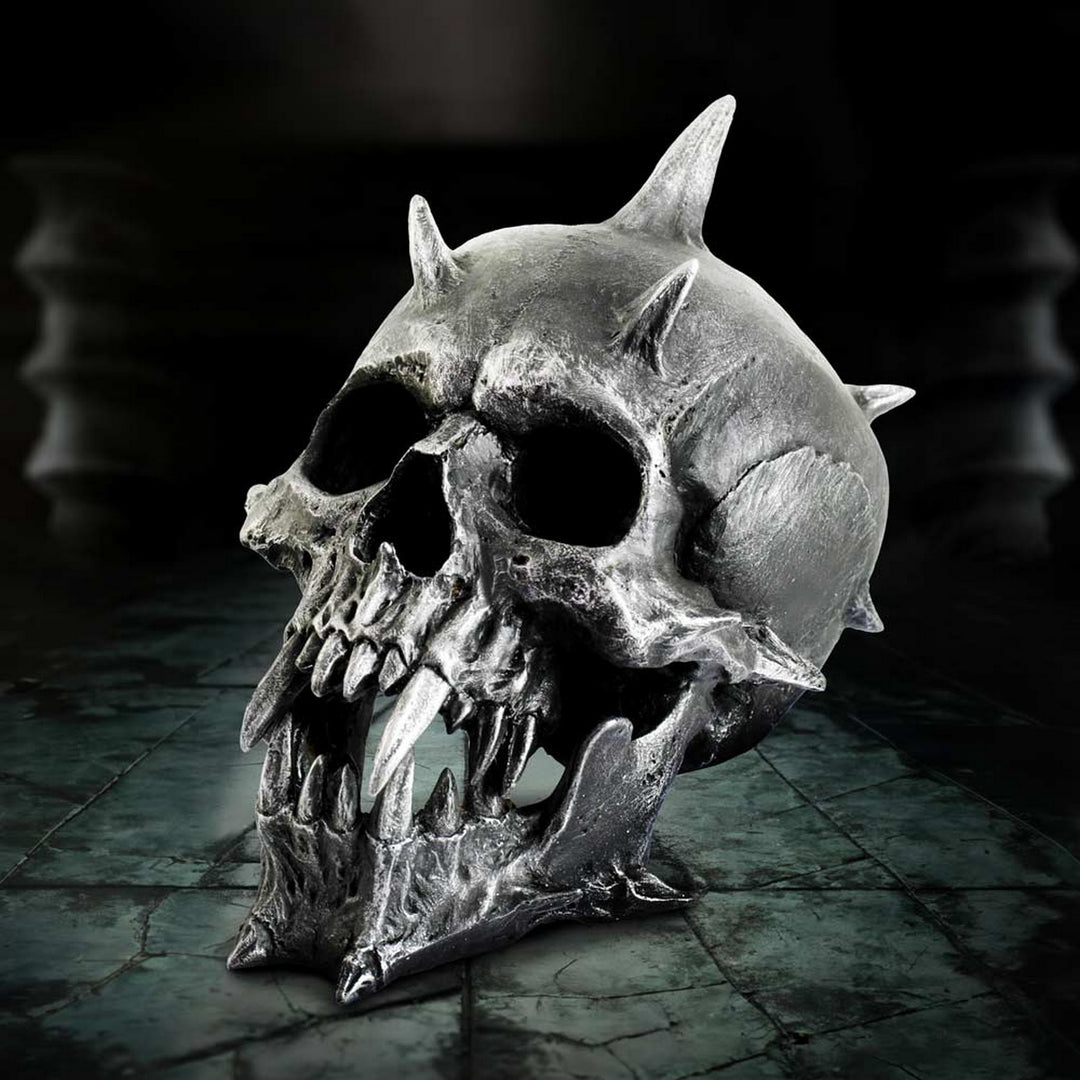 Iron Fang Spike Skull Figurine D7303C25